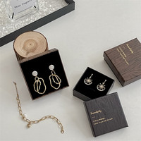 Cajas de Joyería de Cartón con Tapa y Base, Económicas, al por Mayor, Personalizadas, con Logotipo, para Pulseras, con Relieve, Reciclables