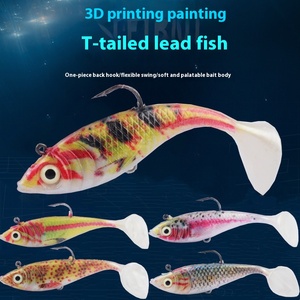 Esca in PVC con fondo Anti-appesa bionica stampata in 3D con coda a coda morbida di pesce carpa pesca selvatica Luya finto pesce persico mandarino Anti-appesa - Product Image 2