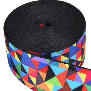 High Strength Good Color Fastness Silk Screen Jacquard Dye Sublimation Custom Logo Garment Use Flat Herringbone <strong>Cotton</strong> <strong>Webbing</strong> - Product Image 3