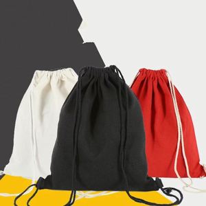 Promotional Cotton Canvas String <b>Backpack</b> <b>Drawstring</b> Organic Nylon Cotton Bag Canvas <b>Drawstring</b> <b>Backpack</b> - Product Image 5
