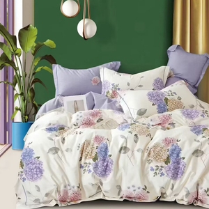 Luxe gewassen katoenen dekbedovertrekset op maat bedrukt, eenvoudig geweven, 200TC, milieuvriendelijk, geschikt voor alle seizoenen, beddengoedontwerpen voor thuis - Product Image 2