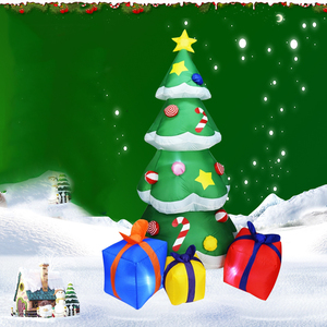 Decoraciones Navideñas Inflables de Fábrica al por Mayor, <span class=keywords><strong>Bastones</strong></span> de Caramelo LED y Muñecas, para Exteriores, con Embalaje en Caja de Papel - Product Image 2