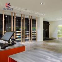 Contrôleur d'intérieur de comptoir, étagère en verre, Style européen, équipement de supermarché, haut de gamme, pour conception, 1 pièce