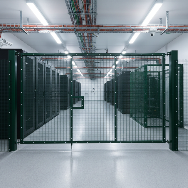 358 Modern Eco-Friendly Perimeter Security Fence for Secure Server Rooms and IT Facilities