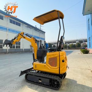 Excavatrice sur chenilles KN12 avec moteur diesel pour creuser des fossés, percer des trous, construire des piscines et des clôtures <span class=keywords><strong>de</strong></span> jardin, et nettoyer les cours. - Product Image 2