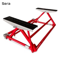 Sera Four Post Mini Pont Élévateur Ciseaux Automatique Portable en Acier Hydraulique à Plateforme Inclinable pour Voitures, Capacité 2-3 Tonnes, Garantie 10 Ans