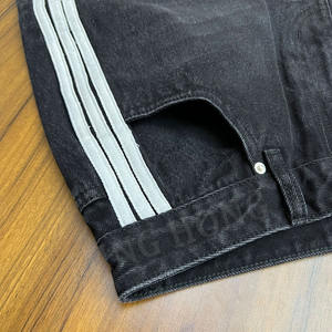 กางเกงยีนส์ขาสั้นทรงแบ็กกี้คุณภาพสูง พิมพ์ลายโลโก้ตามสั่ง แถบข้าง ผลิตโดยผู้ผลิต - Product Image 5