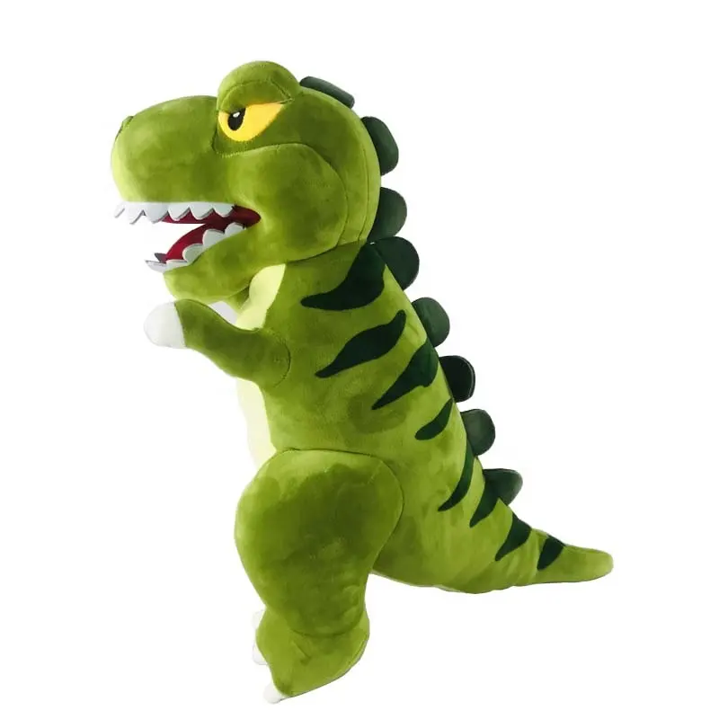 Unisex Stuffed Dino Dinossauros Ponderada Pelúcia Soft Toy com Algodão PP Enchimento