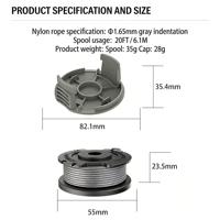 Capuchon/Couvercle de bobine F016F05320 pour coupe-bordures à alimentation automatique, bobines de remplacement pour Bosch Easy GrassCut18-230