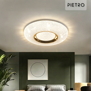 Wholesale Modern White No Flicker Living Room Acrylic Ceiling Lamp Office Corridor PP 30W Round Square Bedroom Led Ceiling <b>Light</b> - Product Image 3