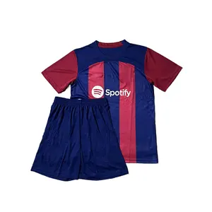 Custom Thai Quick Drying Polyester Soccer Wear Jersey kit Football Uniform Football Kits Full Set Soccer Jersey Kit