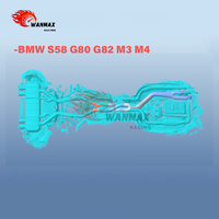 Tuyau en Z, tube central unique pour BMW G80 M3 G82 M4 S58 |   Acier inoxydable 304 |   Son puissant et gain de puissance énorme