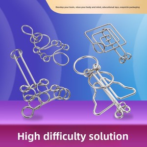 Casse-tête de haute difficulté : déverrouillage du casse-tête Luban, Minglock, jeu de réflexion pour ordinateur de bureau, motricité fine - Product Image 5