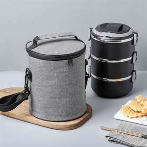 Sacs à déjeuner isothermes réutilisables personnalisés pour adultes et enfants d'âge scolaire, sacs thermiques portables pour transporter des boissons, fabriqués en polyester - Product Image 3