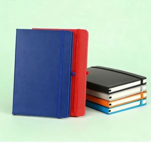 Agenda planificateur budgétaire académique 2026 en cuir PU à couverture rigide avec motifs et logo personnalisés, carnet de notes - Product Image 3