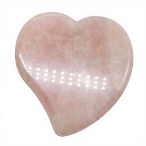 Gua Sha Massage Roller Custom logo Natural Crystal Face Massager with <b>Box</b> High Quality Rose Quartz Roller Guasha - Product Image 1