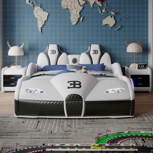 Nuovo <span class=keywords><strong>letto</strong></span> per bambini per bambini doppia auto creativa Cartoon Boy con Guardrail semplice <span class=keywords><strong>letto</strong></span> per auto sportiva <span class=keywords><strong>rosso</strong></span> a rete singola - Product Image 4