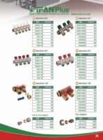 Collecteur de chauffage au sol en laiton IFAN, prix usine, collecteur d'eau PEX 2 voies, 3 voies, 4 voies en laiton