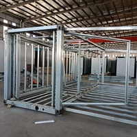 Maisons modulaires portables extensibles Allstar, appartements en conteneurs, maisonnette imperméable, prix bas, maison pliable galvanisée
