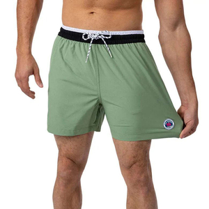 Customized <b>men's</b> quick drying beach shorts 2-in-1 fitness shorts and swimming <b>trunks</b> with compression lining - Product Image 2