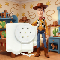 Figura de acción Sheriff Woody con voz en español, juguete de Toy Story con cuerda para hablar y caja de voz con versiones multilingües