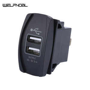 Chargeur USB <span class=keywords><strong>de</strong></span> <span class=keywords><strong>voiture</strong></span> <span class=keywords><strong>de</strong></span> qualité supérieure 5V 3.1A, double USB, charge rapide, <span class=keywords><strong>borne</strong></span> <span class=keywords><strong>de</strong></span> connexion pour la charge des appareils audio GPS <span class=keywords><strong>de</strong></span> <span class=keywords><strong>voiture</strong></span> - Product Image 1