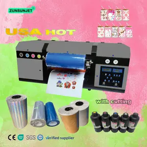 ZUNSUNJET etiqueta digital uvdtf DTF UV impresora envuelve pegatinas UV DTF Drucker A3 para tazas impresora