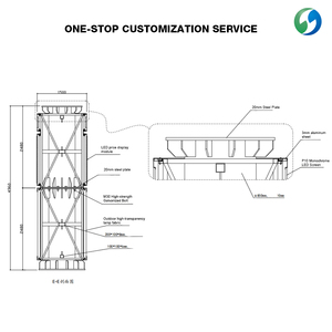 Letreros Grandes de Estilo Europeo y Americano, Letreros de Alta Calidad Resistentes al Agua para Exteriores, Letrero Tipo Pilar para Publicidad - Product Image 5