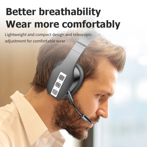Qualcomm Trucker Tai nghe không dây với microphone ai tiếng ồn hủy bỏ trên tai tai tai nghe tay miễn phí cho văn phòng trung tâm cuộc gọi <span class=keywords><strong>Skype</strong></span> - Product Image 5