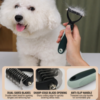 Kit de Toilettage pour Animaux de Compagnie 8-en-1 en Acier Inoxydable et Plastique Écologique, Luxe, Simple, Portable et Pratique pour Chiens et Chats - Ongles