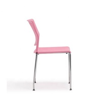 Chaise de formation de bureau moderne en plastique sans accoudoirs empilable pour conférence