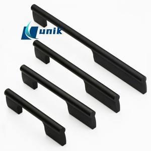 Gagang Kabinet Panjang dari Aluminium Alloy, Modern Hitam Emas, Gagang Pintu Lemari, Gagang Laci Ekstensi - Product Image 5