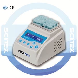Incubadora de baño seco de alta temperatura SCITEK Incubadora de baño seco de laboratorio de 2 bloques - Product Image 5