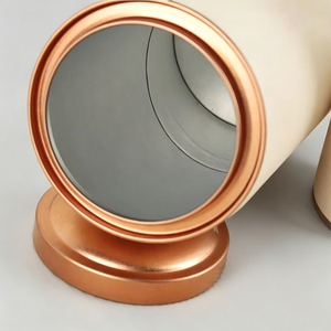 Boîte cylindrique ronde biodégradable personnalisée avec logo, de qualité alimentaire, pour emballage de thé en vrac ou de café, tube en carton avec couvercle métallique - Product Image 2