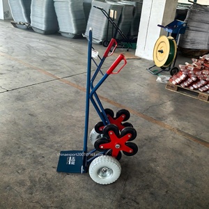Carro de mano de alta calidad para trabajo pesado con rueda sólida de PU de 10 pulgadas Fácil de subir el carro de la escalera - Product Image 4