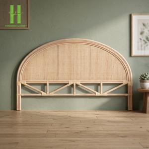 Meilleur vendeur Lit en rotin moderne avec tête de lit simple pour la maison, l'hôtel et la villa Utilisation personnalisable Taille et couleur directes de l'usine du Vietnam - Product Image 1