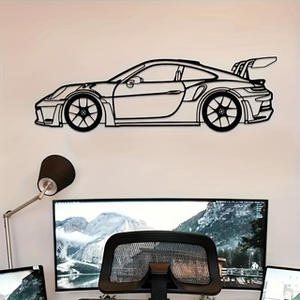 Signe de décoration murale de voiture de <span class=keywords><strong>garage</strong></span> en métal Cadeau pour homme Cadeau de pendaison de crémaillère Décoration murale à suspendre Art mural - Product Image 5