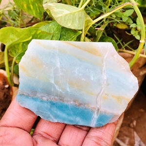 Opale du Pérou naturelle brute, qualité AAAAA, opale bleue péruvienne, cabochon, pierre en vrac, prix de gros d'usine - Product Image 2