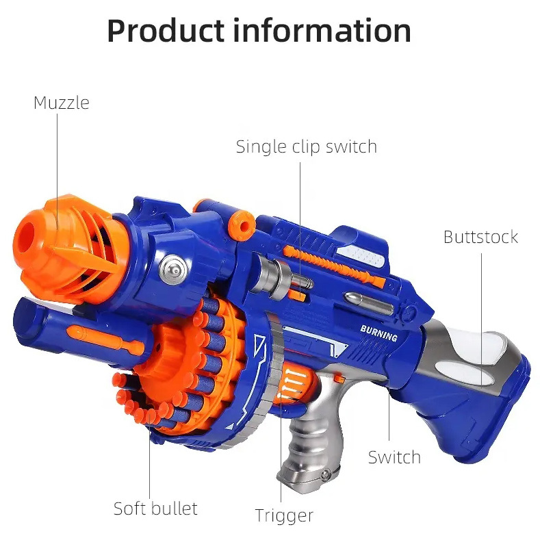Pistolet Jouet Pliable – Téléphone Qui Se Transforme En Pistolet à Balles Souples – Avec 8 Douilles Et 20 Balles EVA – Dès 7 Ans