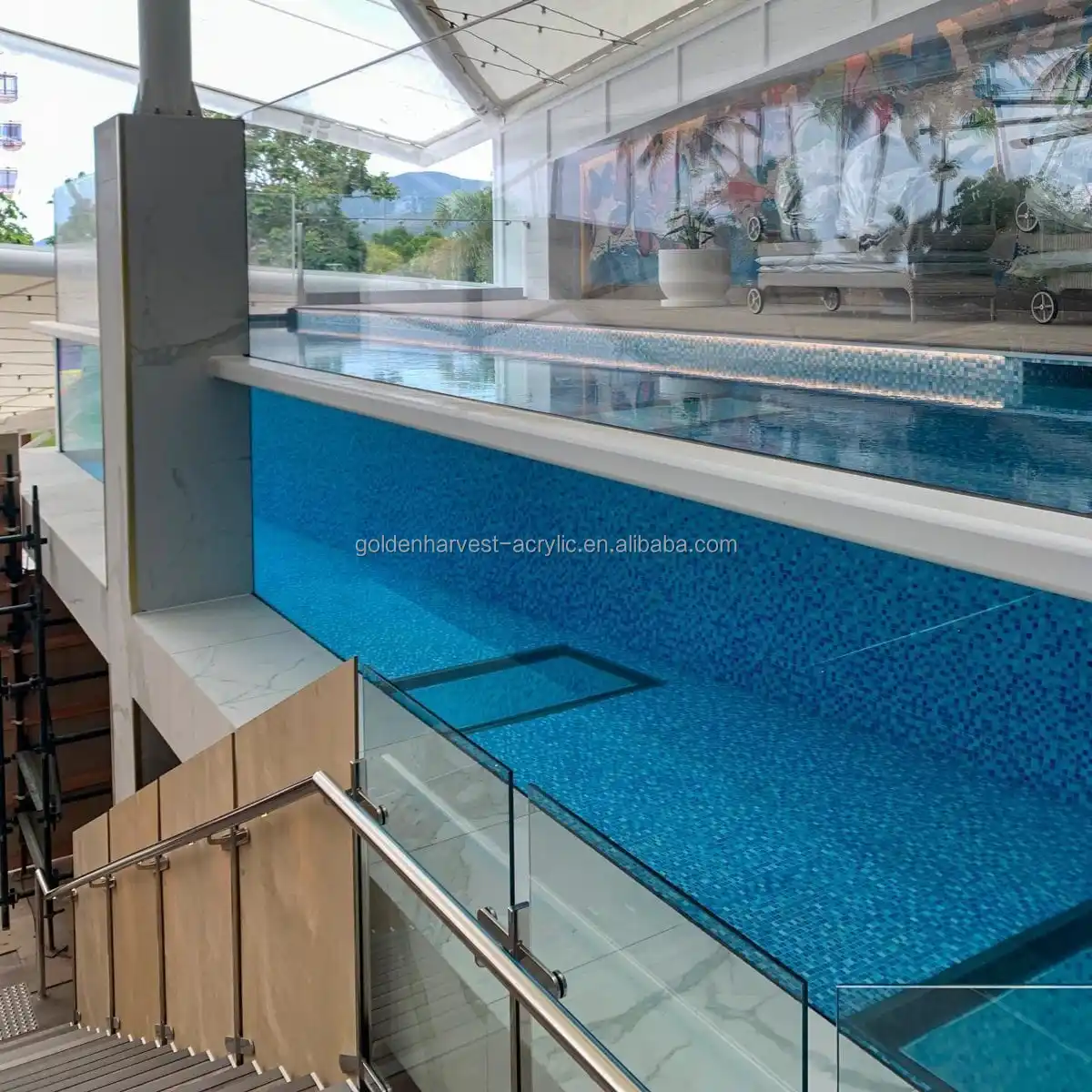 New Model Customized 150Mm one-Time Cast Bord swimming Pool Transparent Acrylic Sheet With Low Price Custom Custom Wholesale