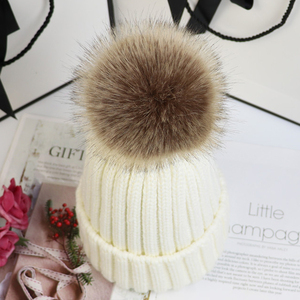 SH-1100 Winter Knit Beanie <strong>Hat</strong> with Large Detachable Fur <strong>Pom</strong> <strong>Pom</strong> for Women and <strong>Men</strong> for Travel - Product Image 4