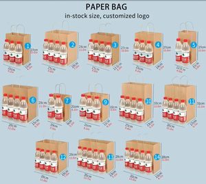 Pizza süt suşi jöle iç<span class=keywords><strong>in</strong></span> düğün partileri iç<span class=keywords><strong>in</strong></span> fantezi Kraft kağıt hediye keseleri-dijital baskı-noel kahverengi - Product Image 5