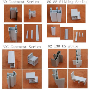 HSPG60-08 Upvc finestra a battente <span class=keywords><strong>profilo</strong></span> Pvc plastica profili bianchi per finestra e porta - Product Image 6