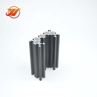 Perfil de Aluminio Industrial en Forma de U, Ranura en T Ovalada, Soporte de Canal, Perfiles de Extrusión Perforados