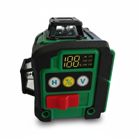 Niveau laser numérique 4D à 16 lignes vertes, batterie rechargeable de qualité industrielle