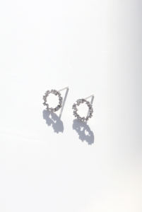 ต่างหู Brilliant02 สีชมพู ทอง 14K เพชร มุก เครื่องประดับขายส่ง ผู้ผลิตเครื่องประดับชั้นดี ต่างหูสั่งทำได้ รับผลิตแบบ OEM ODM - Product Image 3