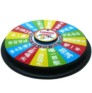 DRINKING ROULETTE GAME / DRINKING GAME SET Customized size acrylic lottery game turntable for entertainment party