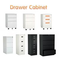 Armoire de classement verticale en métal à 4 tiroirs de haute qualité, personnalisable avec serrure centralisée pour la gestion des dossiers scolaires et de bureau