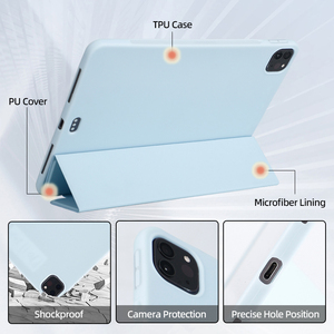 Fundas personalizadas para <span class=keywords><strong>iPad</strong></span>, fundas y estuches para tableta, funda protectora a prueba de golpes para Apple <span class=keywords><strong>iPad</strong></span> 11 Pro, 12,9 pulgadas, TPU PU, funda para tableta - Product Image 3