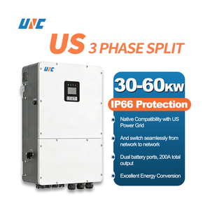 เครื่องแปลงไฟฟ้ากระแสตรงแบบ Pure Sine Wave ของ UNC US Standard 8 ช่องสัญญาณ  แบบติดผนัง  สามเฟส  พร้อมจอ LCD  รองรับการเชื่อมต่อแบบ On/Off Grid  ความถี่สูง - Product Image 2